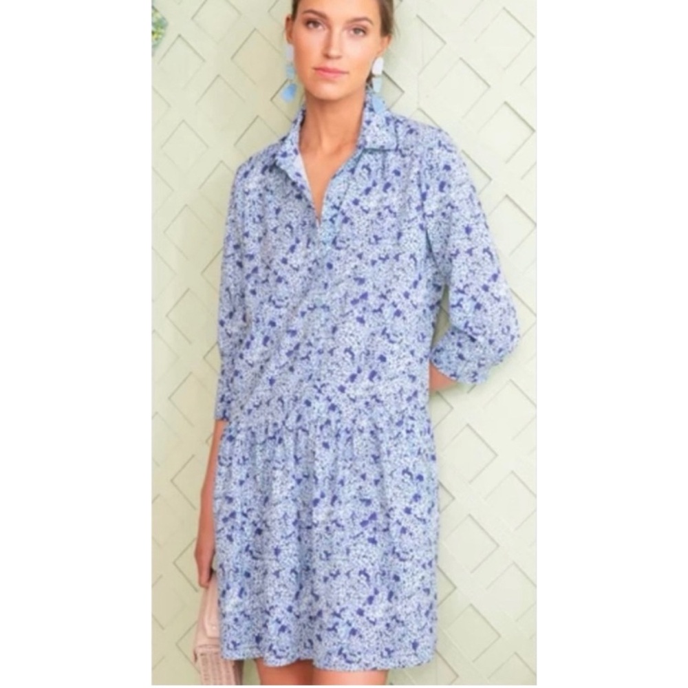Tuckernuck Blue Floral Mini Dress